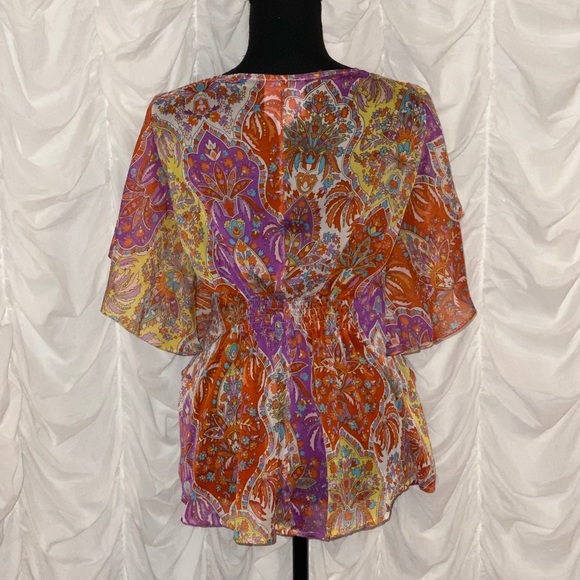patterned bohemian top - Picture 2 of 5